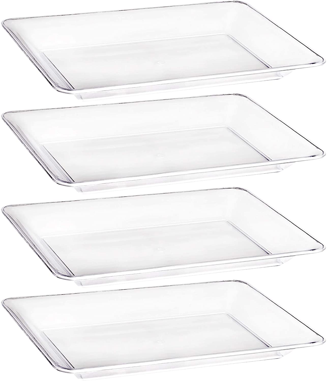Plasticpro Plastic Serving Trays - Serving Platters Rectangle 9X13